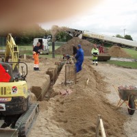 Udgravning og sokkel støbning