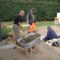 Udgravning og sokkel støbning